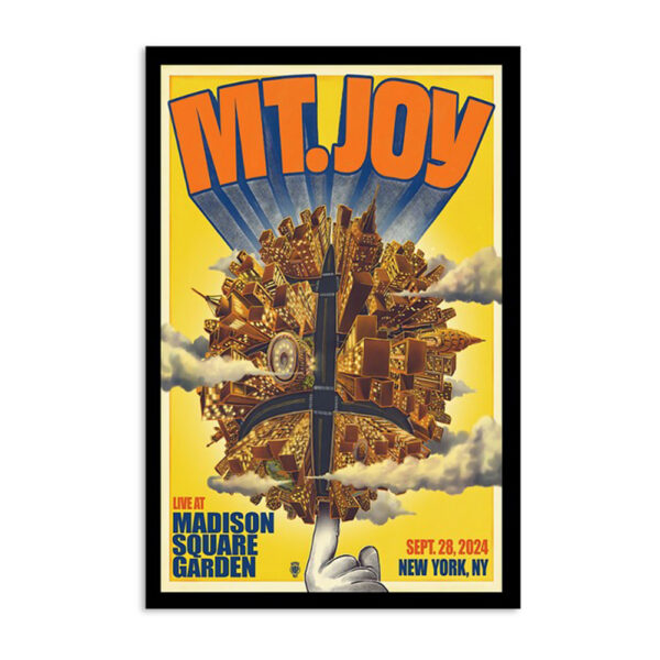 Mt Joy Madison Square Garden New York City Sep 28 2023 Poster