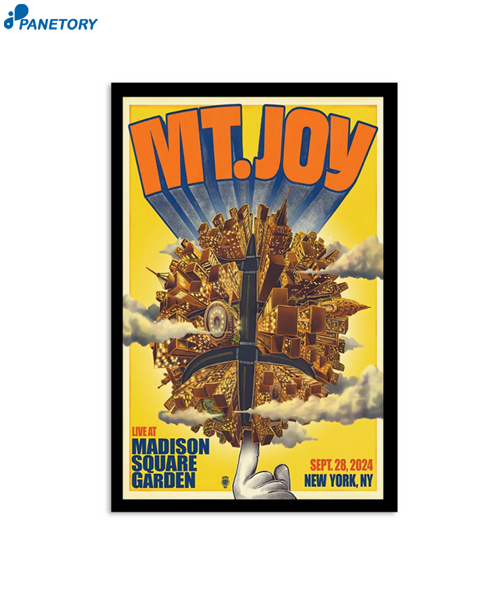 Mt Joy Madison Square Garden New York City Sep 28 2023 Poster