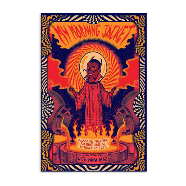 My Morning Jacket October 30 2023 Alabama Theatre Birmingham AL Poster