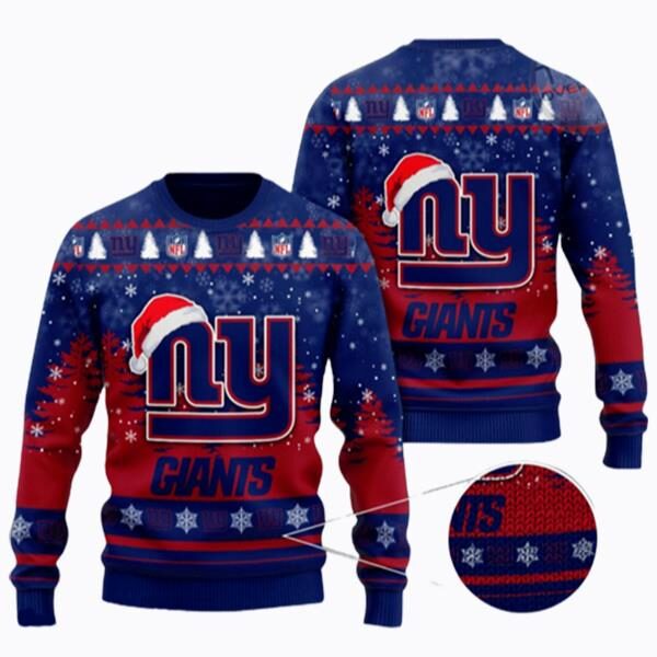 New York Giants Christmas Ugly Sweater Sweatshirt