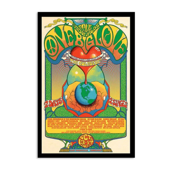 Paul Mcdonald Oct 13 2023 The Coliseum East Nashville Poster