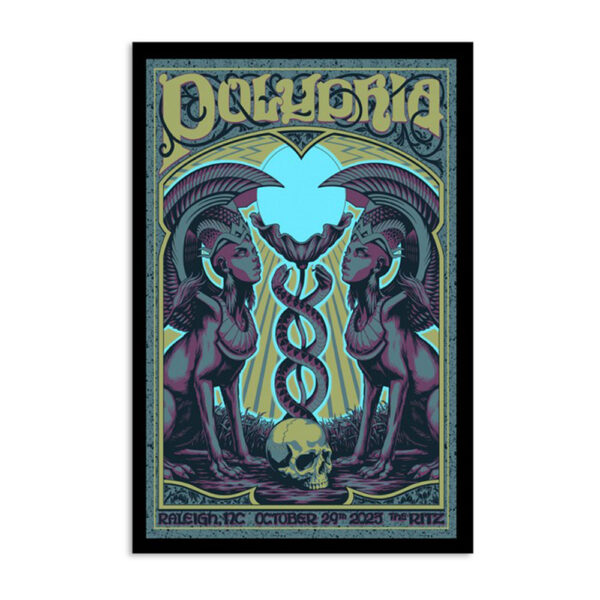 Polyphia October 29 2023 Raleigh North Carolina Poster