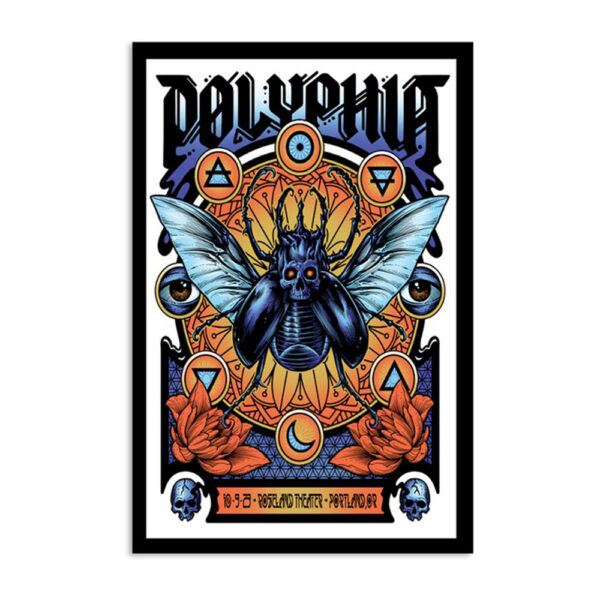 Polyphia Roseland Theater Portland Or October 9th 2023 Poster