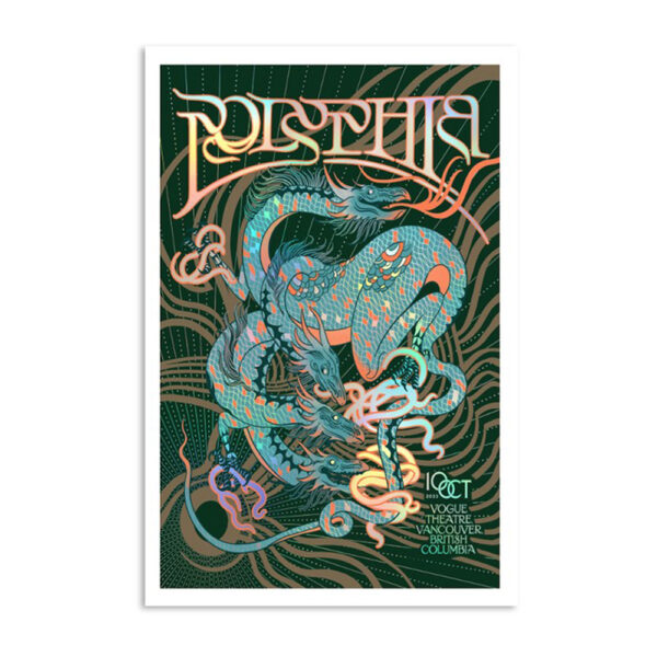 Polyphia Tour Vancouver Vogue Theatre Bc Oct 10 2023 Poster
