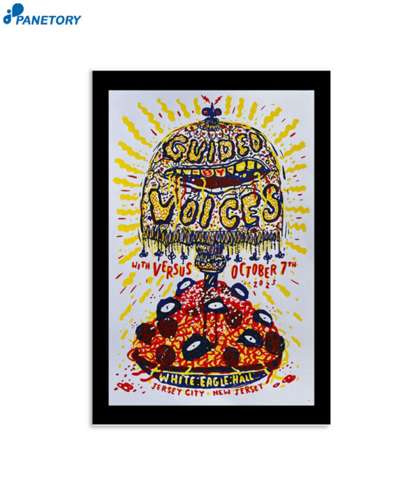 Poster Guided By Voices White Eagle Hall Jersey City Oct 7 2023 Poster