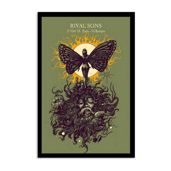 Rival Sons L'olympia Paris October 27 2023 Poster