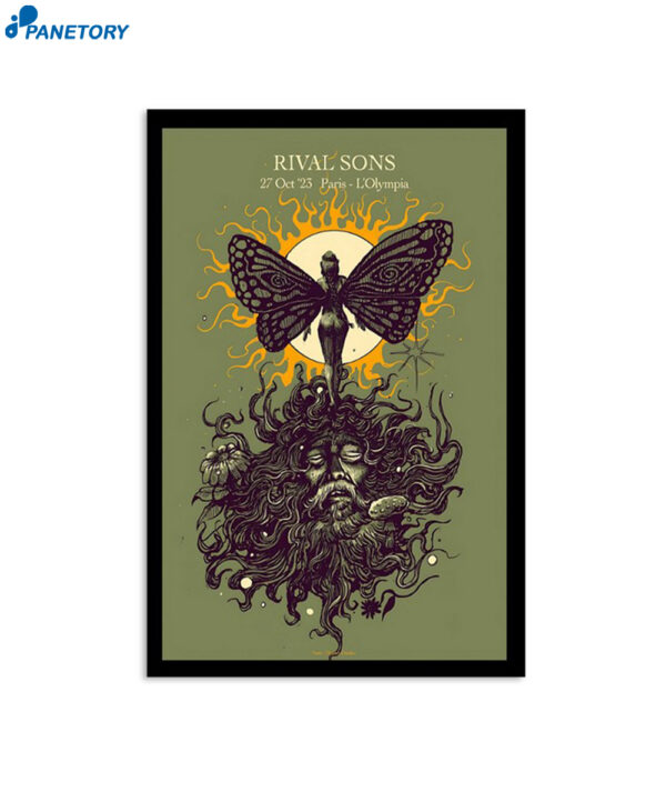 Rival Sons L'olympia Paris October 27 2023 Poster
