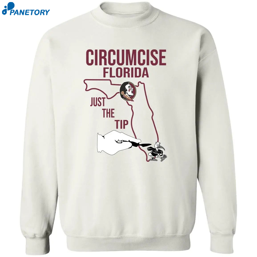 Seminoles Circumcise Florida Just The Tip T-Shirt 2