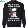 Snoopy Once In A While Someone Amazing Comes Along Shirt 2