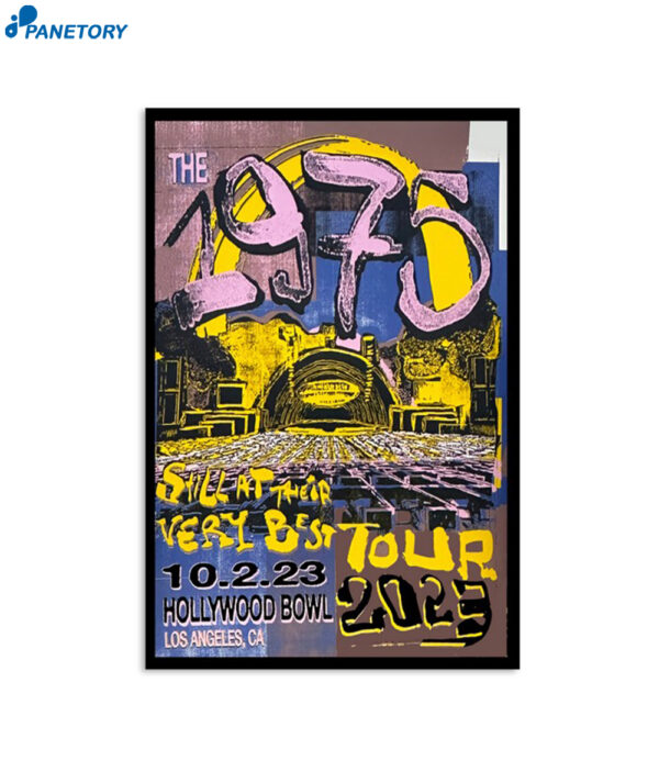 The 1975 October 2 2023 Hollywood Bowl Hollywood Ca Poster