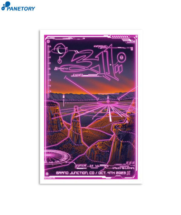 The 311 Fall Tour Las Colonias Park Grand Junction Oct 4 2023 Poster