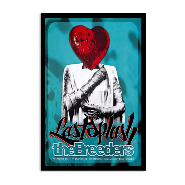 The Breeders Oct 18 2023 Hollywood Forever Los Angeles Ca Poster