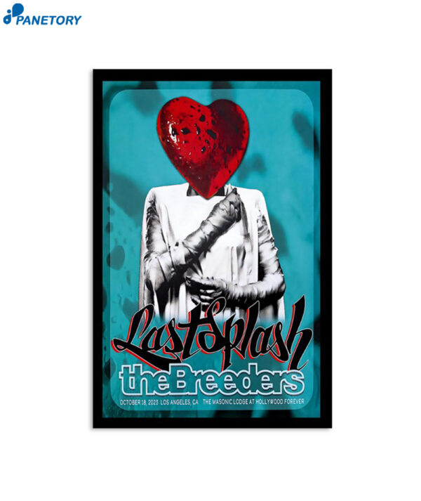 The Breeders Oct 18 2023 Hollywood Forever Los Angeles Ca Poster