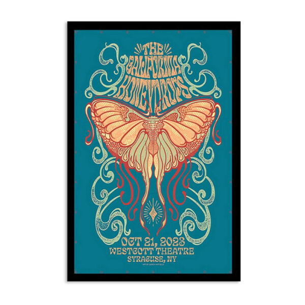 The California Honeydrops The Westcott Theater Oct 21 2023 Poster