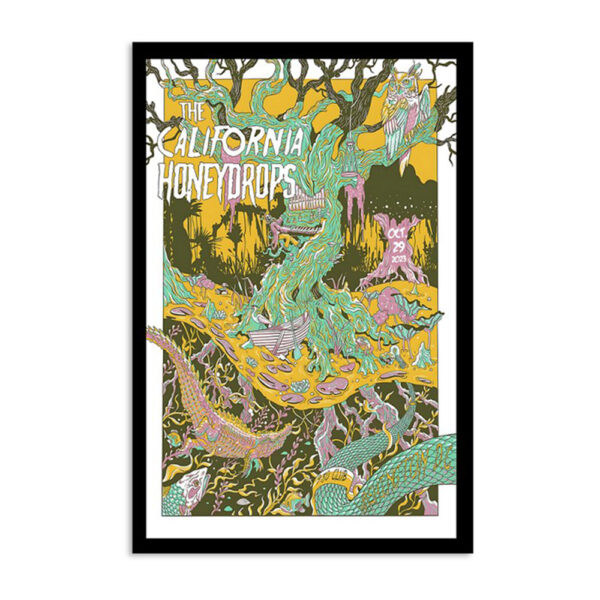 The California Honeydrops Tour Washington 9 30 Club Oct 29 2023 Poster
