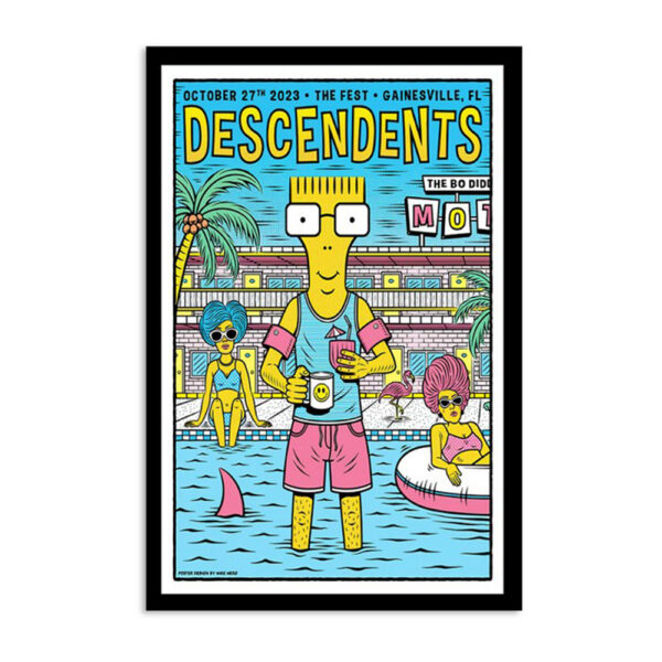 The Descendents In Gainesville October 27 2023 Poster