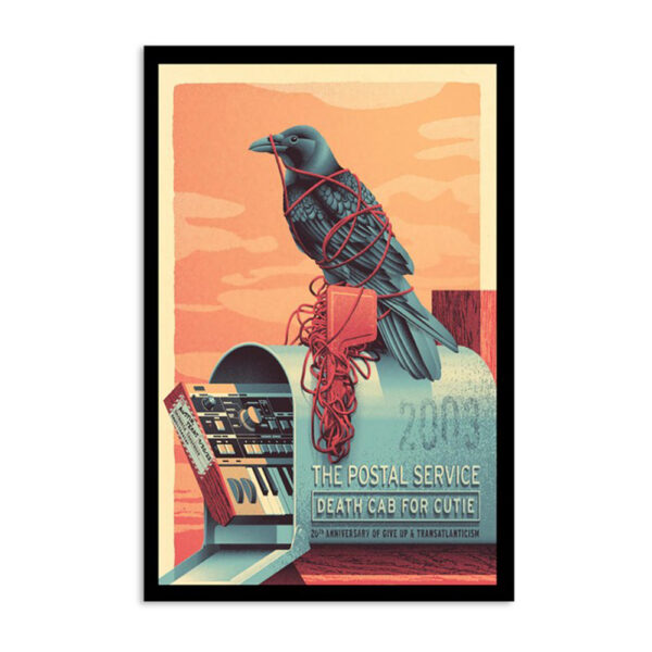 The Postal Service & Death Cab For Cutie Austin Tx Sept 30 2023 Poster