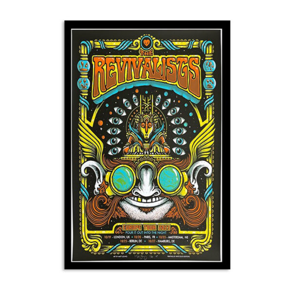 The Revivalists Europe Tour 2023 Pour It Out The Night Poster