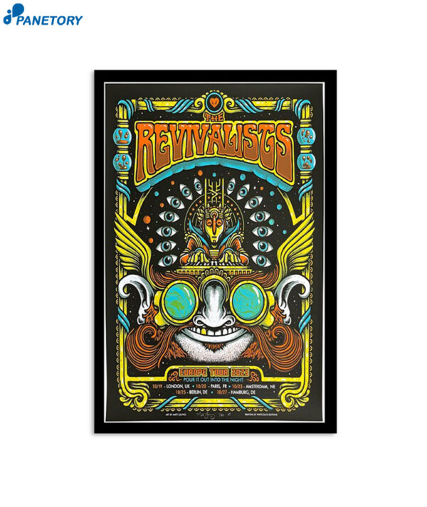 The Revivalists Europe Tour 2023 Pour It Out The Night Poster
