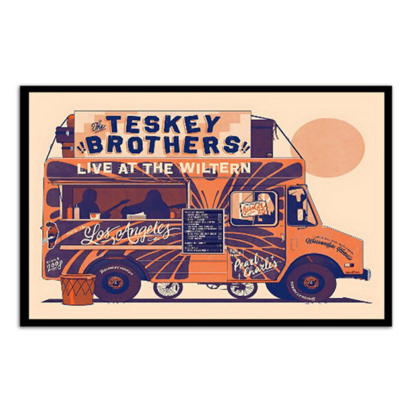 The Teskey Brothers October 25 2023 The Wiltern Los Angeles CA Poster