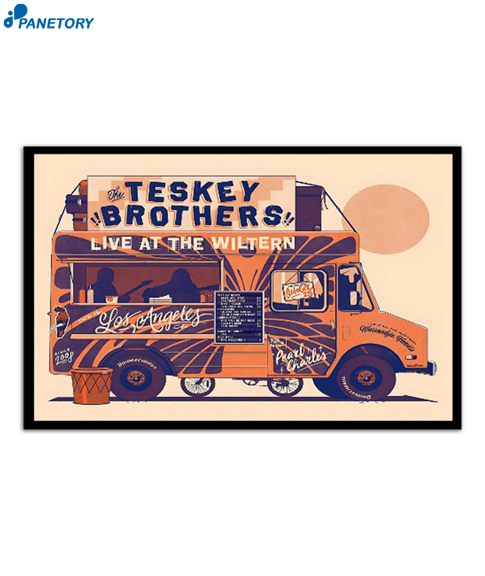 The Teskey Brothers October 25 2023 The Wiltern Los Angeles Ca Poster