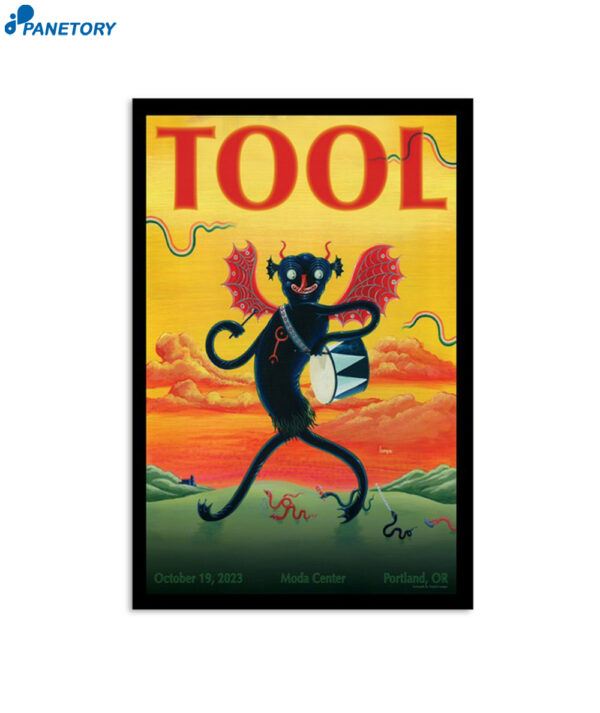 Tool Tour In Portland At Moda Center Oct 19 2023 Poster