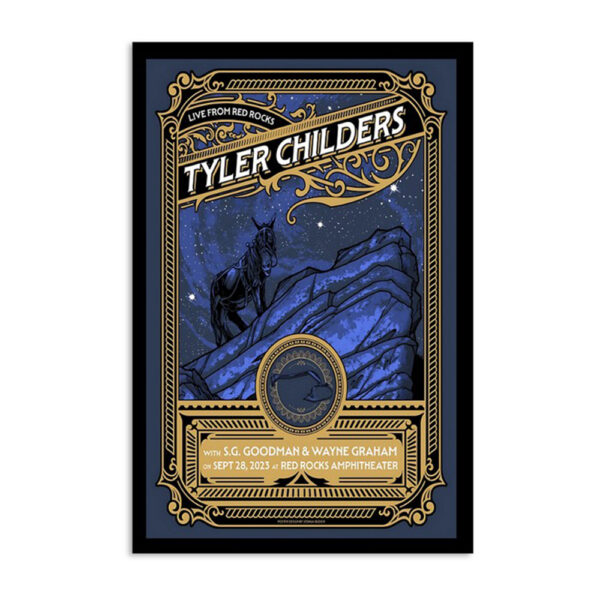 Tyler Childers Shuttle To Red Rocks September 28 2023 Poster