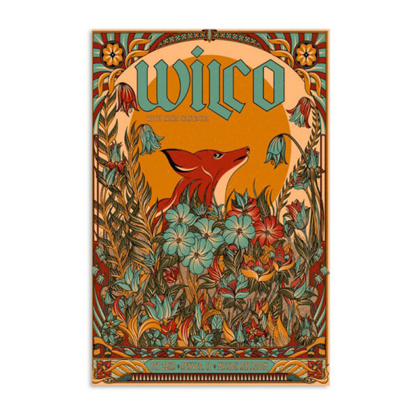Wilco Denver Co October 22 2023 Mission Ballroom Poster