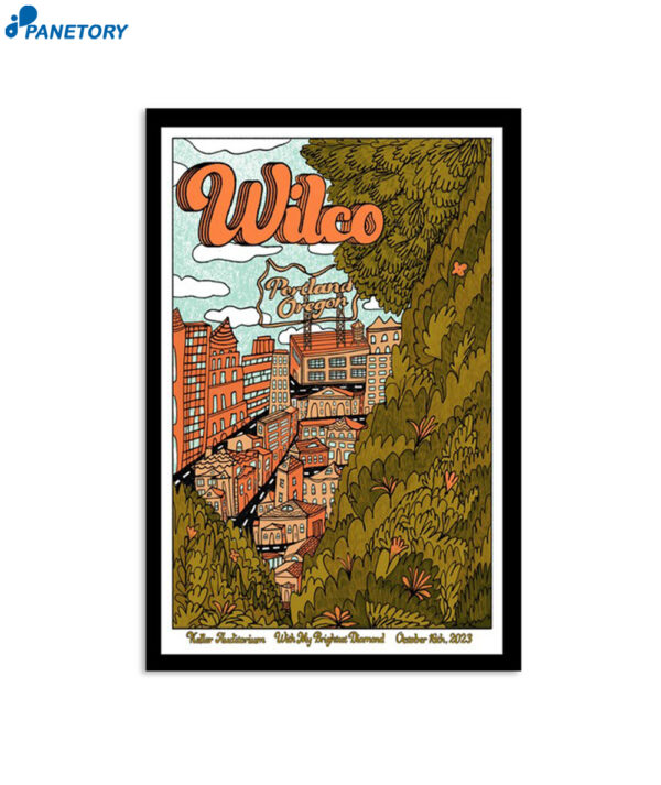 Wilco Keller Auditorium Portland Or October 16 2023 Poster