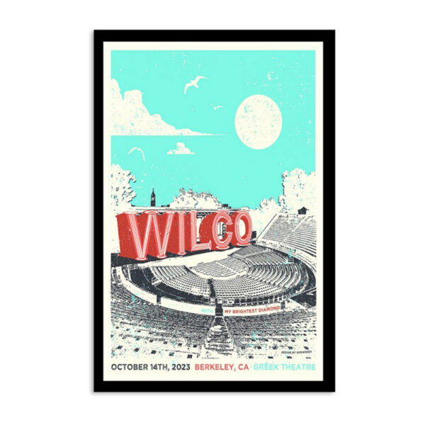 Wilco Live At Greek Theatre Berkeley October 14 2023 Poster