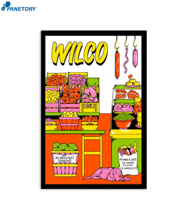 Wilco Los Angeles At The Theatre At Ace Hotel Oct 4 2023 Poster