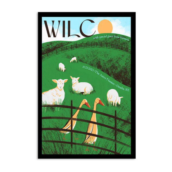 Wilco Oct 23 2023 Astro Theater Omaha Ne Event Poster