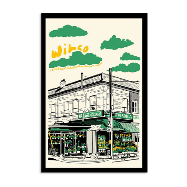 Wilco Shows Seattle Wa Paramount Theatre October 17 2023 Poster