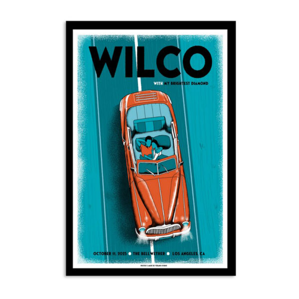 Wilco Tour Los Angeles The Bellwether Oct 11 2023 Poster