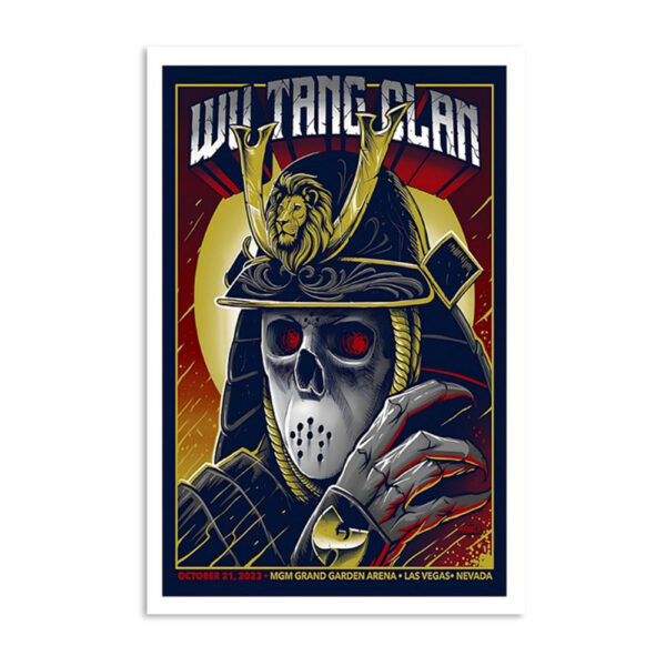 Wu Tang Clan Mgm Grand Garden Arena Las Vegas Nv October 21 2023 Poster