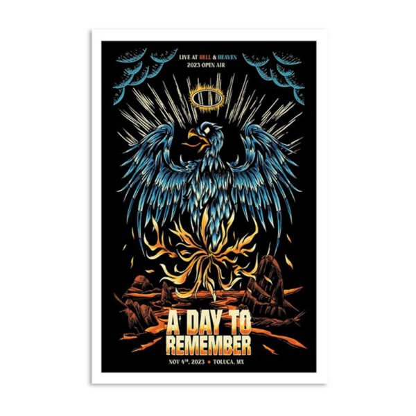 A Day To Remember Foro Pegaso Toluca Nov 04 2023 Poster