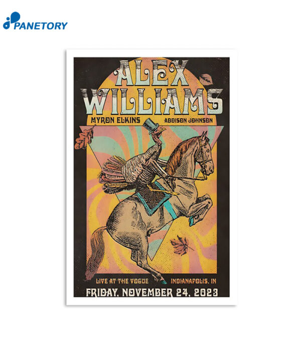 Alex Williams Vogue Theatre Indianapolis In November 24 2023 Poster