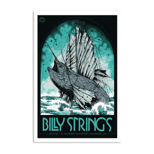 Billy Strings Events O2 Academy Glasgow November 18 2023 Poster