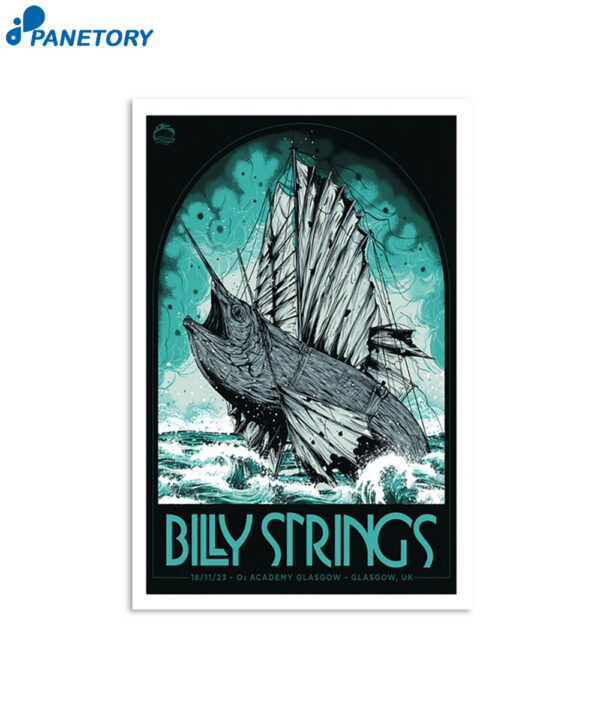 Billy Strings Events O2 Academy Glasgow November 18 2023 Poster