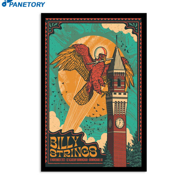 Billy Strings November 19 2023 O2 Academy Birmingham Uk Poster