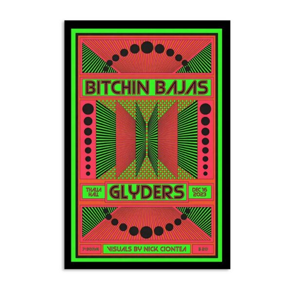 Bitchin Bajas With Glyders At Thalia Hall December 16 2023 Poster