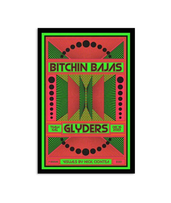 Bitchin Bajas With Glyders At Thalia Hall December 16 2023 Poster