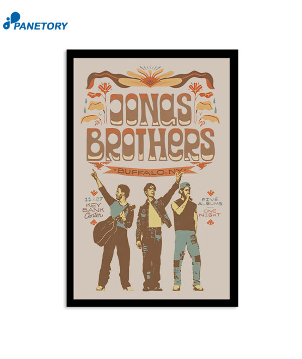 Buffalo Ny November 27 2023 Jonas Brothers Tour Poster