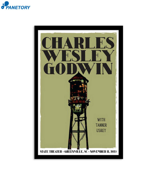 Charles Wesley Godwin November 11 2023 State Theatre Greenville NC Poster