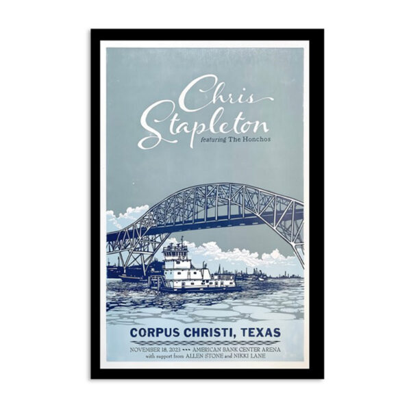 Chris Stapleton November 18 2023 Corpus Christi Tx Poster