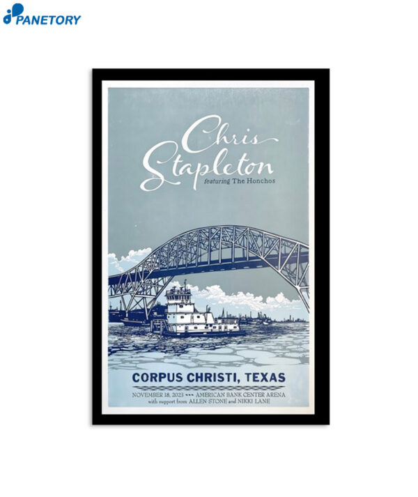Chris Stapleton November 18 2023 Corpus Christi Tx Poster
