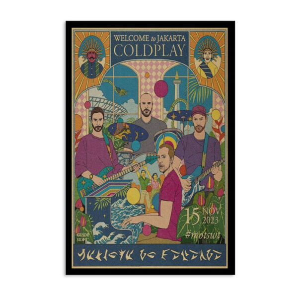 Coldplay Gelora Bung Karno Stadium Jakarta November 15 2023 Poster