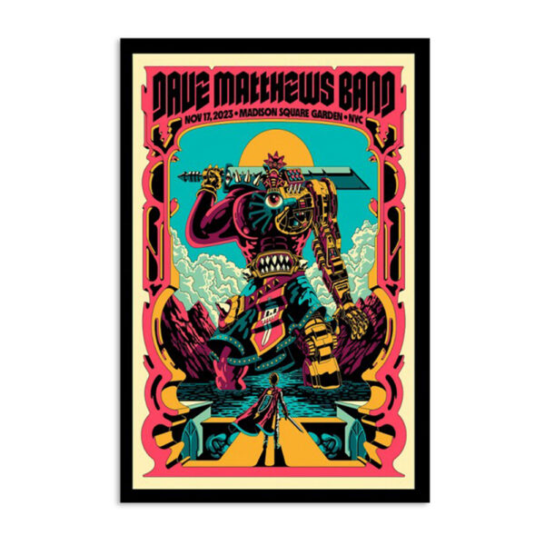 Dave Matthews Band Events New York November 17 2023 Poster