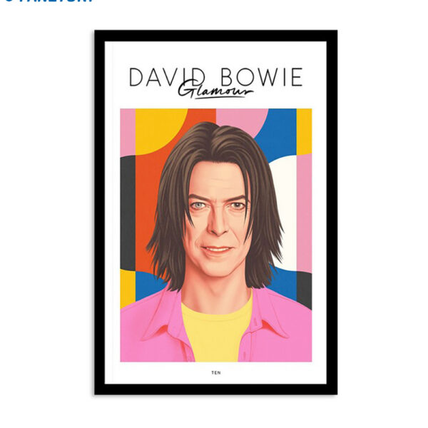 David Bowie Glamour Fanzine Issue 10 Poster