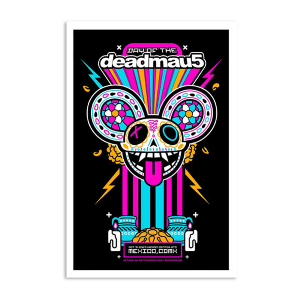 Deadmau5 Pepsi Center Wtc Mexico Event Oct 31 2023 Poster